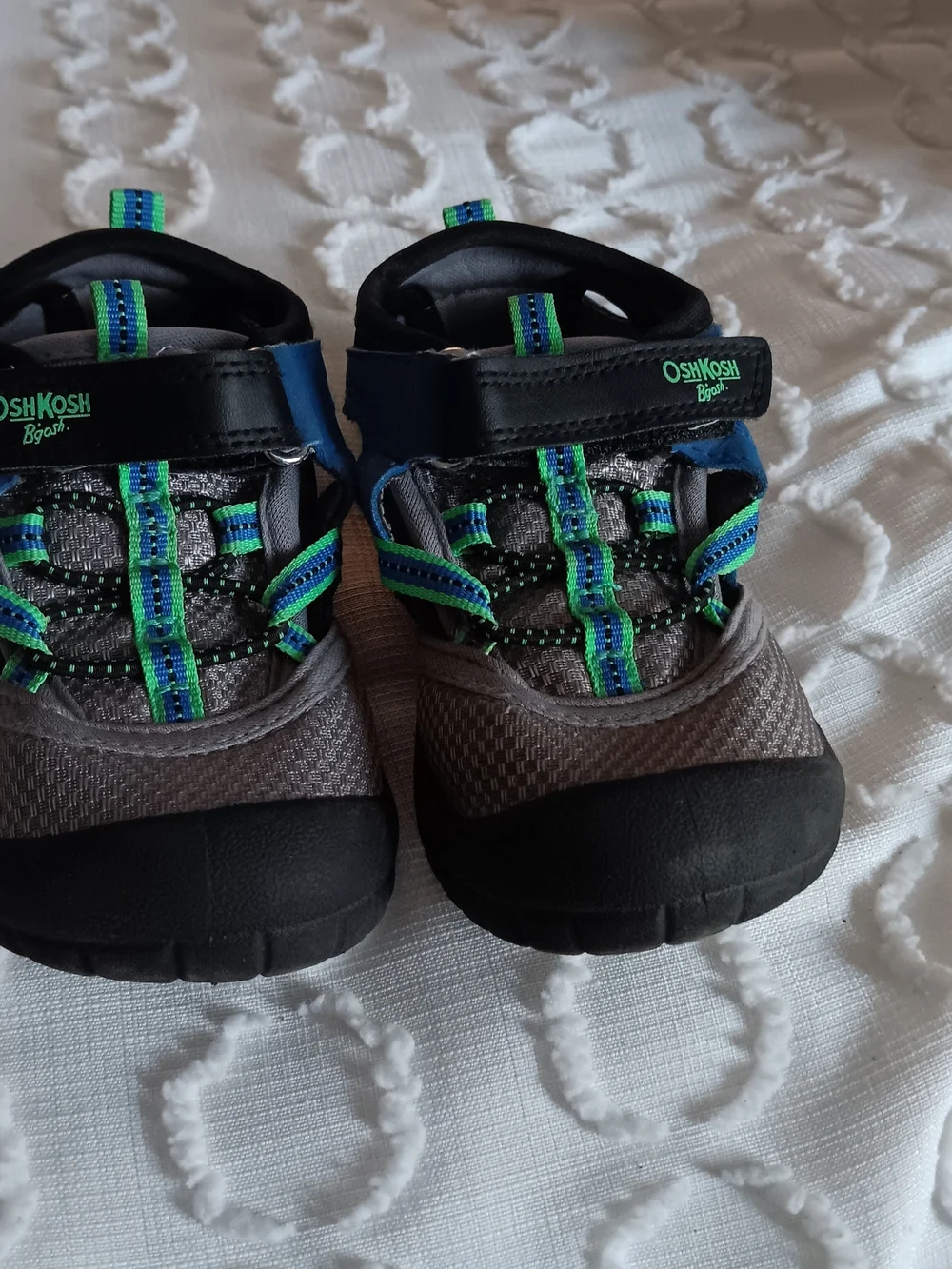 OshKosh B'gosh Gray, Blue & Green Toddler Athletic Sneakers